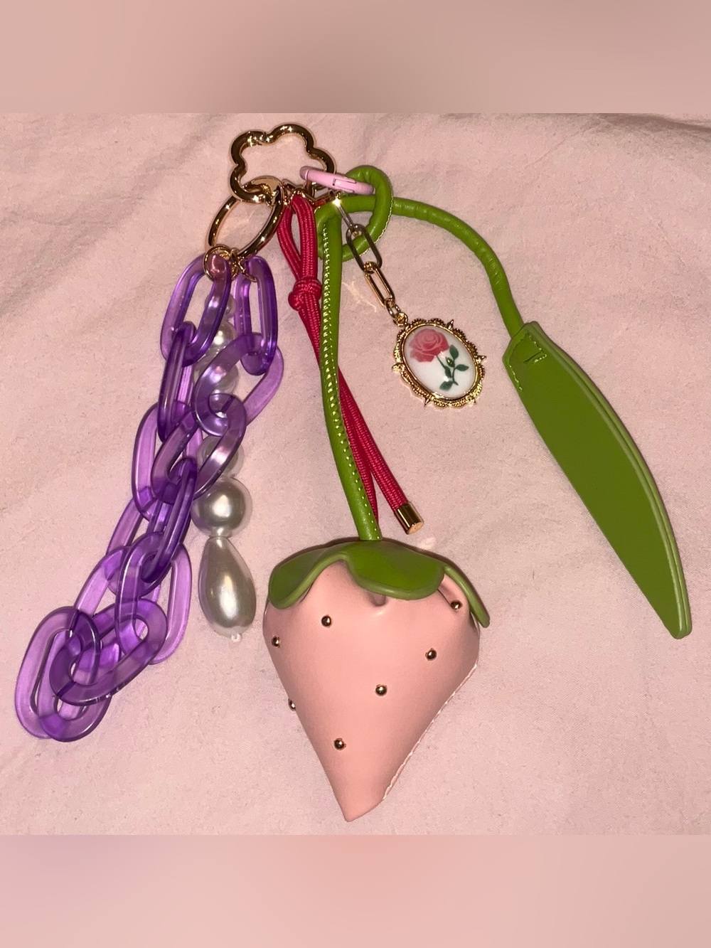 Colorful Bag Charms Like New